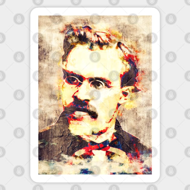 Friedrich Nietzsche Pop Art Sticker by Nerd_art